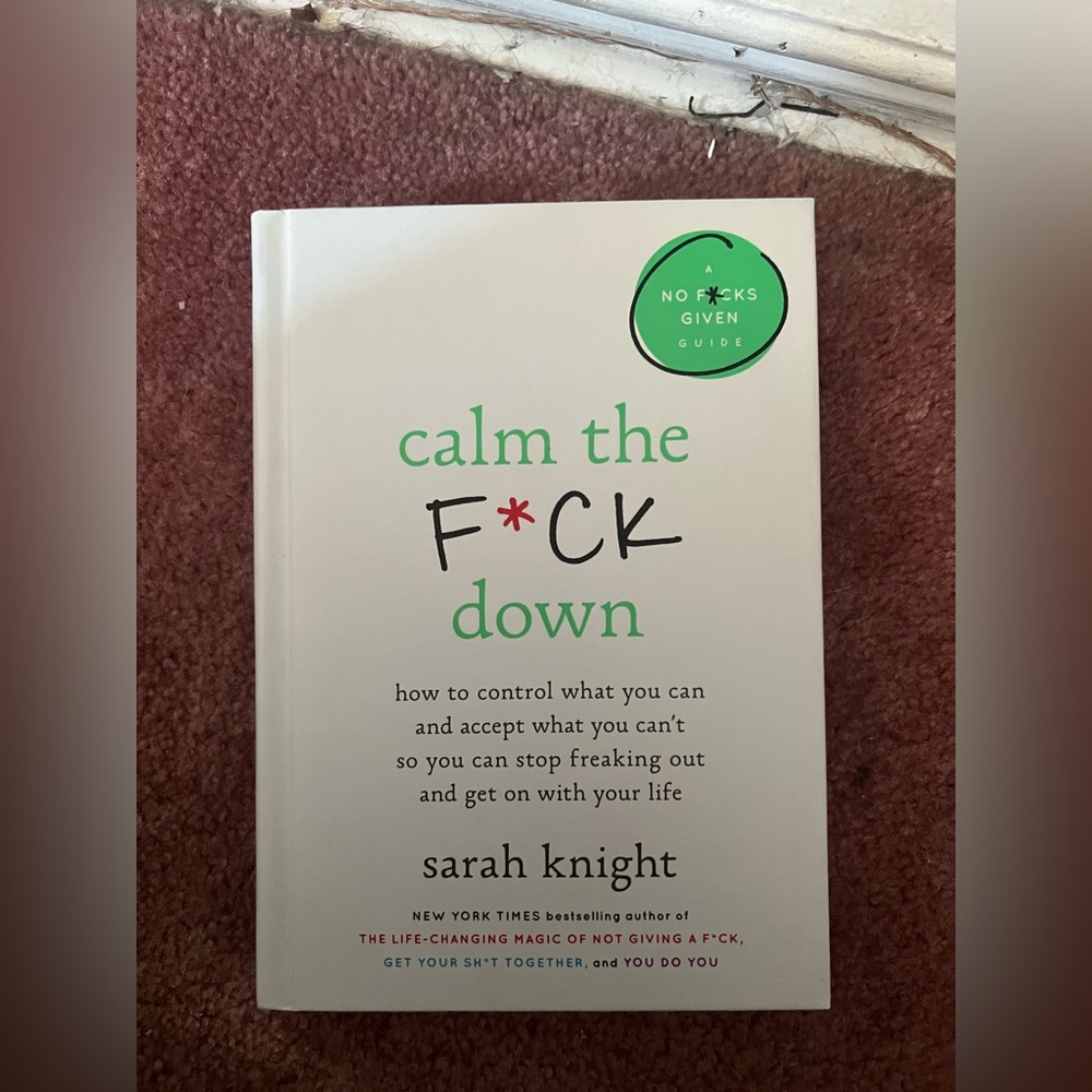 Calm the F*ck Down Book by Sarah Knight - White Cover